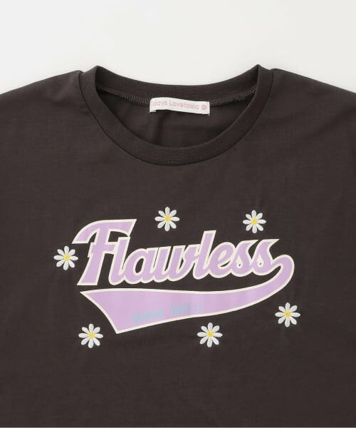 Lovetoxic / ラブトキシック Tシャツ | 【7days】ロゴ＋お花刺しゅうTシャツ | 詳細2