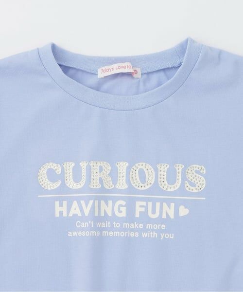 Lovetoxic / ラブトキシック Tシャツ | 【7days】袖シアーガーリー5分袖Tシャツ | 詳細2