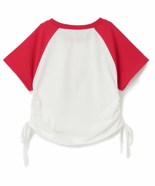 Lovetoxic / ラブトキシック Tシャツ | 【GOKUGOKU/マルチ機能】シャーリングクロップドラグラン半袖T | 詳細1