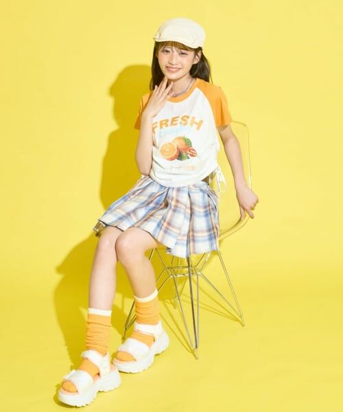 Lovetoxic / ラブトキシック Tシャツ | 【GOKUGOKU】【マルチ機能/接触冷感・吸水速乾・UV・遮熱】シャーリングクロップドラグラン半袖T | 詳細10