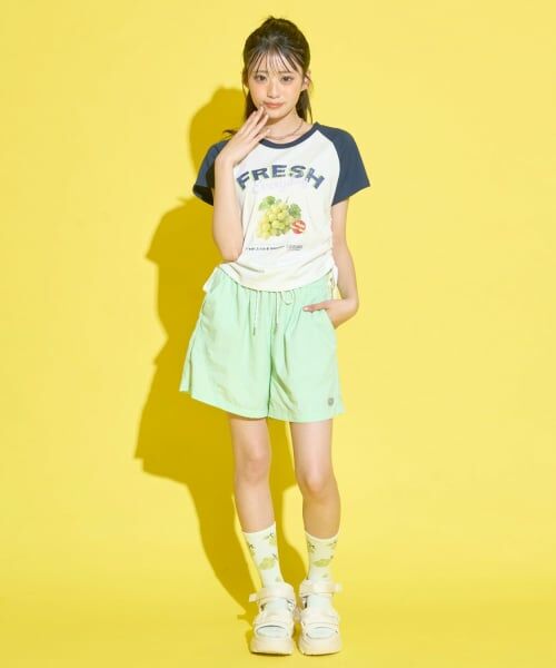 Lovetoxic / ラブトキシック Tシャツ | 【GOKUGOKU】【マルチ機能/接触冷感・吸水速乾・UV・遮熱】シャーリングクロップドラグラン半袖T | 詳細15