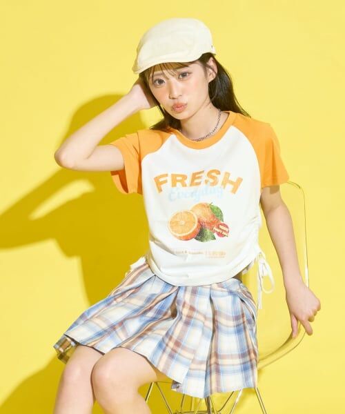 Lovetoxic / ラブトキシック Tシャツ | 【GOKUGOKU】【マルチ機能/接触冷感・吸水速乾・UV・遮熱】シャーリングクロップドラグラン半袖T | 詳細9