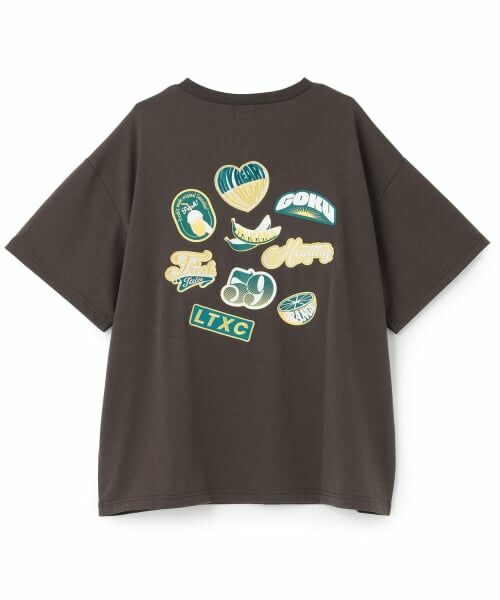 Lovetoxic / ラブトキシック Tシャツ | 【GOKUGOKU/マルチ機能】バックワッペンルーズ半袖T | 詳細1