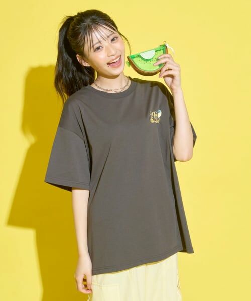 Lovetoxic / ラブトキシック Tシャツ | 【GOKUGOKU】【マルチ機能/接触冷感・吸水速乾・UV・遮熱】バックワッペンルーズ半袖T | 詳細10
