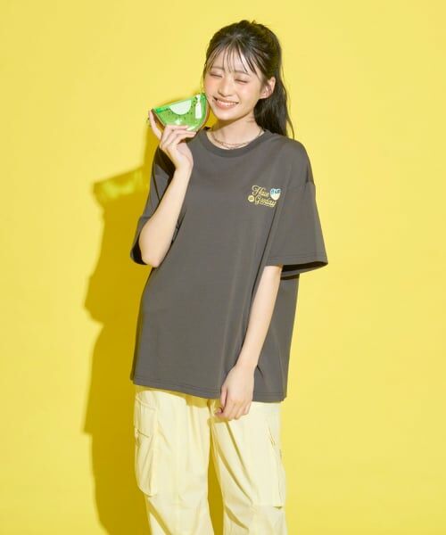 Lovetoxic / ラブトキシック Tシャツ | 【GOKUGOKU】【マルチ機能/接触冷感・吸水速乾・UV・遮熱】バックワッペンルーズ半袖T | 詳細12