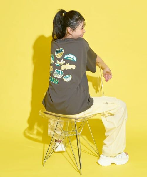 Lovetoxic / ラブトキシック Tシャツ | 【GOKUGOKU】【マルチ機能/接触冷感・吸水速乾・UV・遮熱】バックワッペンルーズ半袖T | 詳細13