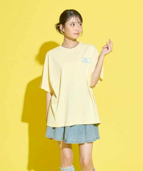Lovetoxic / ラブトキシック Tシャツ | 【GOKUGOKU】【マルチ機能/接触冷感・吸水速乾・UV・遮熱】バックワッペンルーズ半袖T | 詳細7