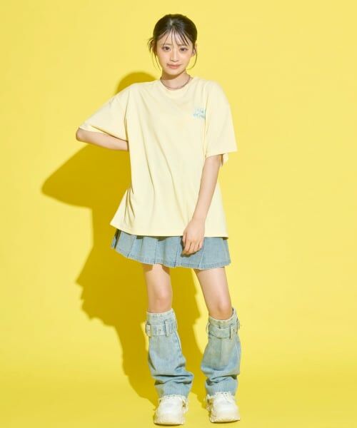 Lovetoxic / ラブトキシック Tシャツ | 【GOKUGOKU】【マルチ機能/接触冷感・吸水速乾・UV・遮熱】バックワッペンルーズ半袖T | 詳細8