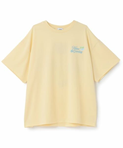 Lovetoxic / ラブトキシック Tシャツ | 【GOKUGOKU/マルチ機能】バックワッペンルーズ半袖T（黄）