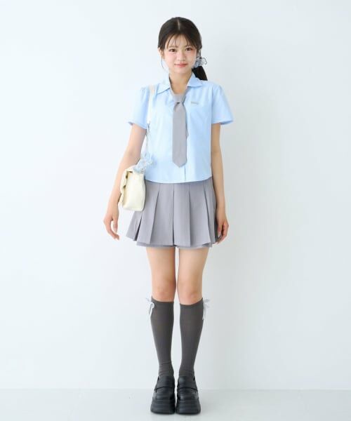 Lovetoxic / ラブトキシック シャツ・ブラウス | 【LTXC】スタイル盛れネクタイつき半袖シャツ | 詳細9