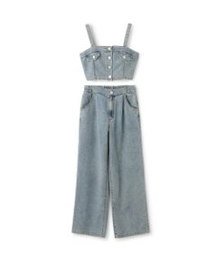 Lovetoxic / ラブトキシック その他トップス | 【LTXC/接触冷感】デニムパンツビスチェセット