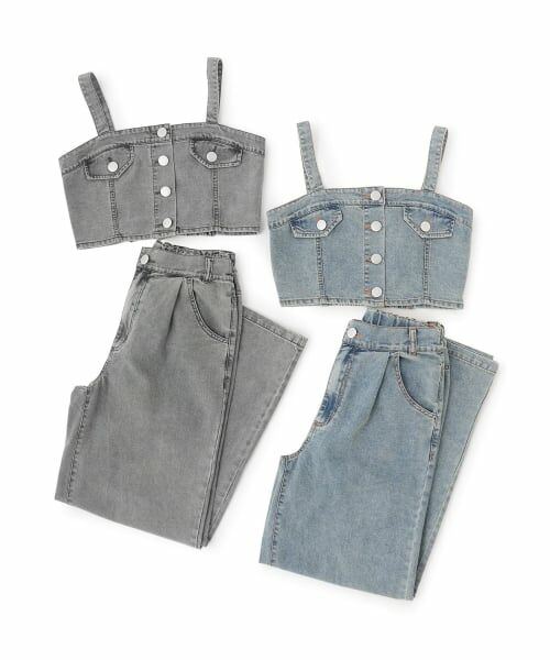 Lovetoxic / ラブトキシック その他トップス | 【LTXC/接触冷感】デニムパンツビスチェセット | 詳細14