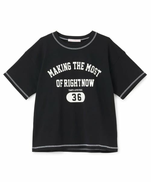 Lovetoxic / ラブトキシック Tシャツ | 【7days】ロゴナンバー半袖Tシャツ（黒）