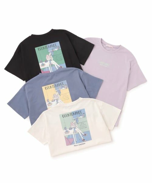 Lovetoxic / ラブトキシック Tシャツ | 【7days/綿100%】バックガールイラスト半袖Tシャツ | 詳細8