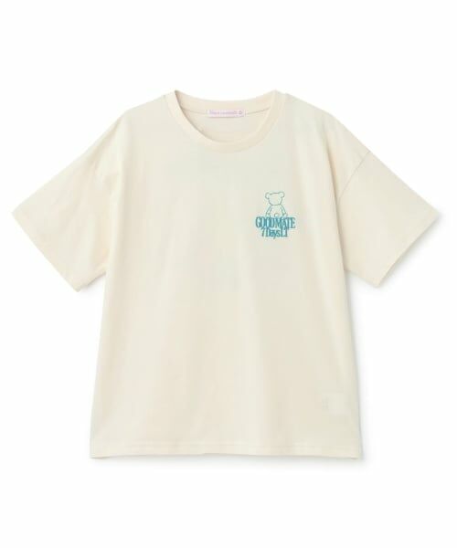 Lovetoxic / ラブトキシック Tシャツ | 【7days/綿100%】クマBig半袖Tシャツ(アイボリー)