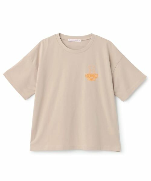 Lovetoxic / ラブトキシック Tシャツ | 【7days/綿100%】クマBig半袖Tシャツ(ベージュ)