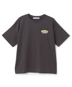 【7days】バックガールイラスト半袖Tシャツ