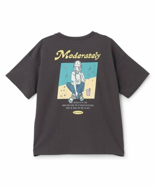 Lovetoxic / ラブトキシック Tシャツ | 【7days】バックガールイラスト半袖Tシャツ | 詳細1