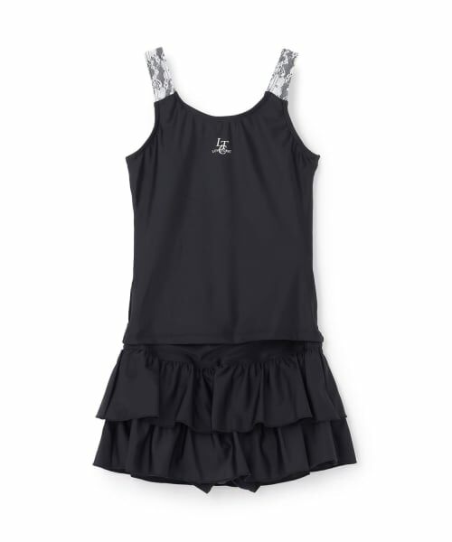Lovetoxic / ラブトキシック 水着・スイムグッズ | ラブトキ プリーツレースセパレート(黒)
