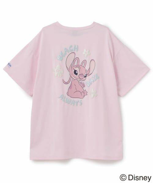 Lovetoxic / ラブトキシック Tシャツ | 【Disney】【スティッチ】/【LTXC】【マルチ機能/接触冷感・吸水速乾・UV・遮熱】バックプリントルーズ半袖Tシャツ | 詳細2