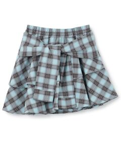 Lovetoxic / ラブトキシック ショート・ハーフ・半端丈パンツ | 【LTXC】イレヘム腰巻き風チェックキュロット