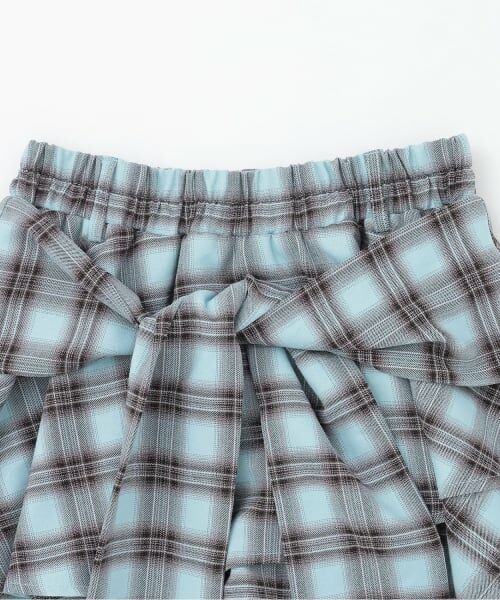 Lovetoxic / ラブトキシック ショート・ハーフ・半端丈パンツ | 【LTXC】イレヘム腰巻き風チェックキュロット | 詳細2