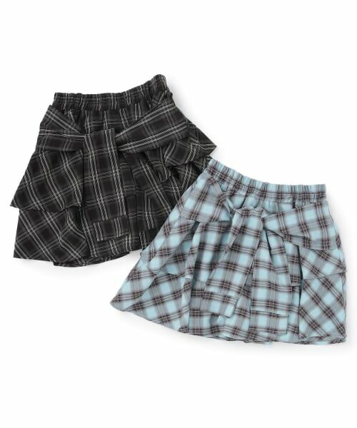 Lovetoxic / ラブトキシック ショート・ハーフ・半端丈パンツ | 【LTXC】イレヘム腰巻き風チェックキュロット | 詳細7