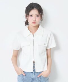 Lovetoxic / ラブトキシック Tシャツ | 【LTXC/吸水速乾】衿つきジップ半袖テレコ