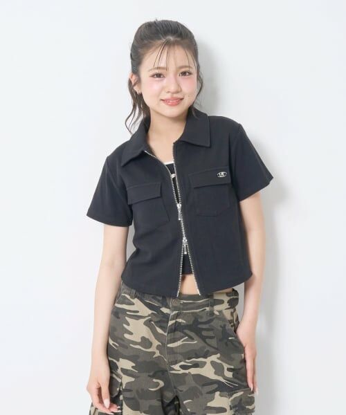 Lovetoxic / ラブトキシック Tシャツ | 【LTXC/吸水速乾】衿つきジップ半袖テレコ | 詳細5