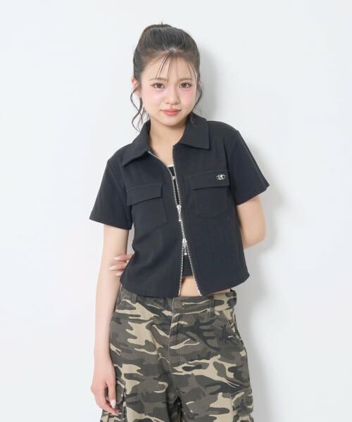 Lovetoxic / ラブトキシック Tシャツ | 【LTXC/吸水速乾】衿つきジップ半袖テレコ | 詳細6
