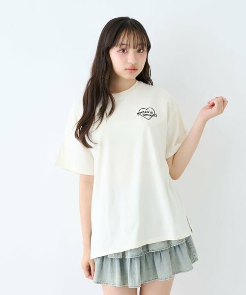 Lovetoxic / ラブトキシック Tシャツ | 【LTXC/綿100%】バックハートアップリケ半袖T | 詳細13