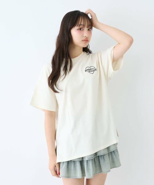Lovetoxic / ラブトキシック Tシャツ | 【LTXC/綿100%】バックハートアップリケ半袖T | 詳細14