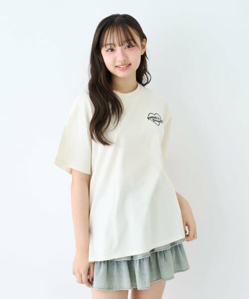 Lovetoxic / ラブトキシック Tシャツ | 【LTXC/綿100%】バックハートアップリケ半袖T | 詳細15