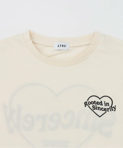 Lovetoxic / ラブトキシック Tシャツ | 【LTXC/綿100%】バックハートアップリケ半袖T | 詳細2