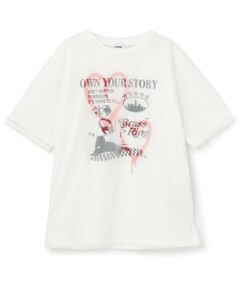 Lovetoxic / ラブトキシック Tシャツ | 【LTXC】プリントメッシュレイヤード半袖Tチュニック