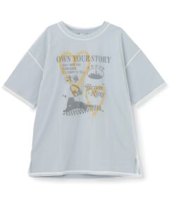 Lovetoxic / ラブトキシック Tシャツ | 【LTXC】プリントメッシュレイヤード半袖Tチュニック