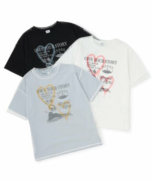 Lovetoxic / ラブトキシック Tシャツ | 【LTXC】プリントメッシュレイヤード半袖Tチュニック | 詳細13