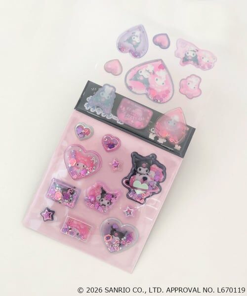 Lovetoxic / ラブトキシック ステーショナリー | 【マイメロクロミ】ぷっくりキラキラシール | 詳細2
