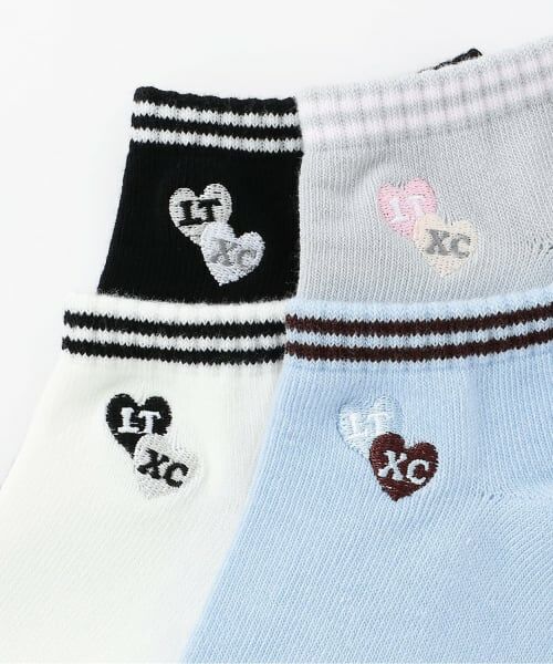 Lovetoxic / ラブトキシック ソックス | バイカラーラインスニーカー丈ソックス | 詳細2