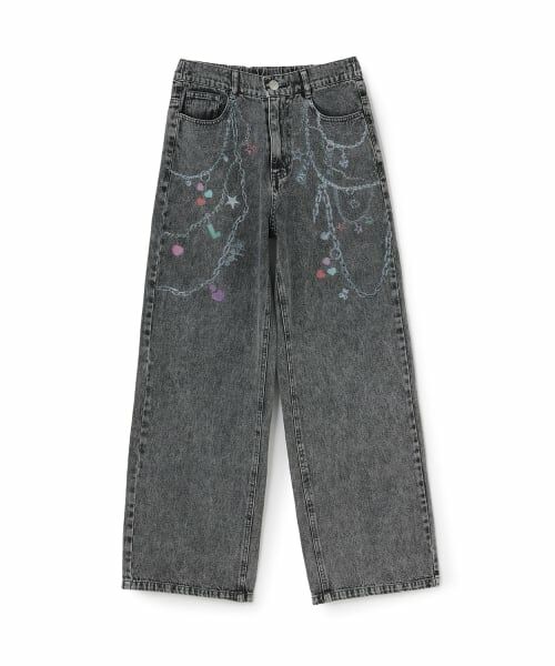 Lovetoxic / ラブトキシック その他パンツ | 【LTXC】チャームデザインデニムワイドパンツ | 詳細11