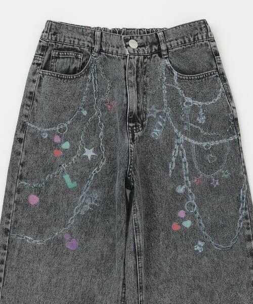 Lovetoxic / ラブトキシック その他パンツ | 【LTXC】チャームデザインデニムワイドパンツ | 詳細17