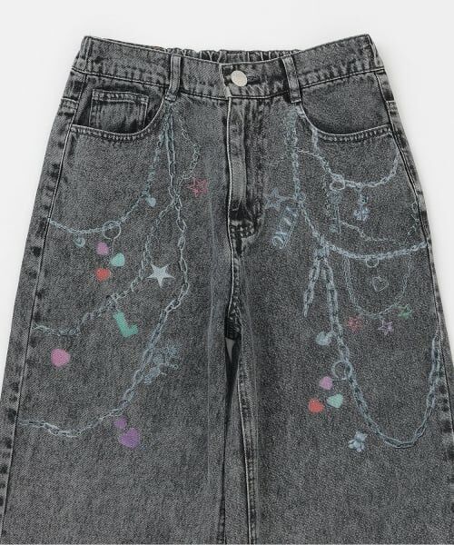 Lovetoxic / ラブトキシック その他パンツ | 【LTXC】チャームデザインデニムワイドパンツ | 詳細6