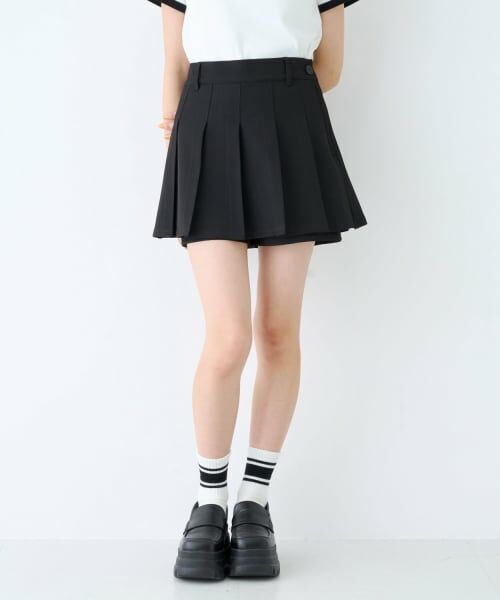 Lovetoxic / ラブトキシック ショート・ハーフ・半端丈パンツ | 【LTXC】スタイル盛れマイクロミニスカパン(黒)