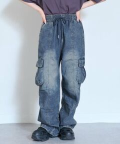 Lovetoxic / ラブトキシック その他パンツ | 【LTXC/ストレッチ/吸水速乾】\ｎベルトループつきデニムカーゴパンツ