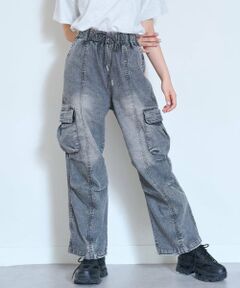 Lovetoxic / ラブトキシック その他パンツ | 【LTXC/ストレッチ/吸水速乾】\ｎベルトループつきデニムカーゴパンツ