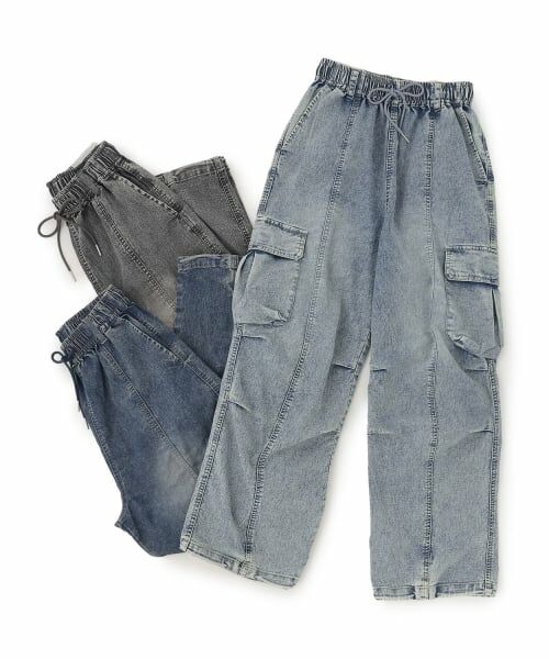 Lovetoxic / ラブトキシック その他パンツ | 【LTXC/ストレッチ/吸水速乾】\nベルトループつきデニムカーゴパンツ | 詳細10