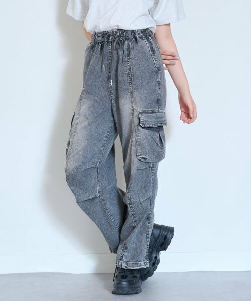 Lovetoxic / ラブトキシック その他パンツ | 【LTXC/ストレッチ/吸水速乾】\nベルトループつきデニムカーゴパンツ | 詳細2