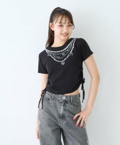 Lovetoxic / ラブトキシック Tシャツ | 【LTXC/綿100%】フェイクアクセ半T