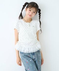 Lovetoxic / ラブトキシック Tシャツ | 【LTXC】フリルヘムドッキング半袖テレコ