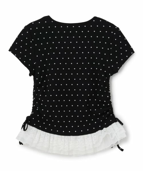 Lovetoxic / ラブトキシック Tシャツ | 【LTXC】フリルヘムドッキング半袖テレコ | 詳細9